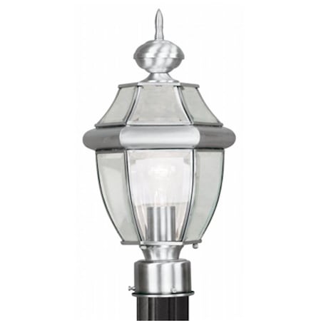 Lightning 1 Light Post light; Brushed Nickel LI92765